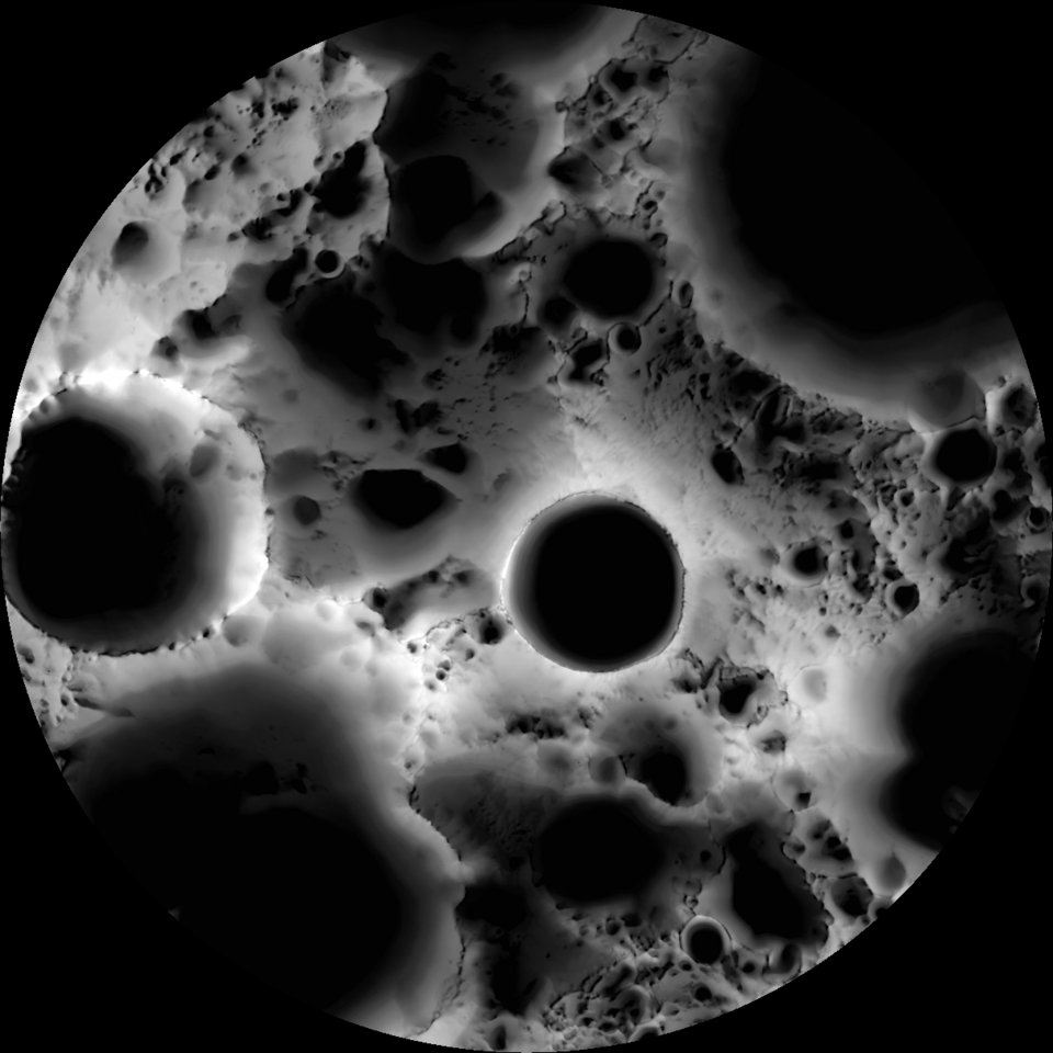 Lunar South Pole Map