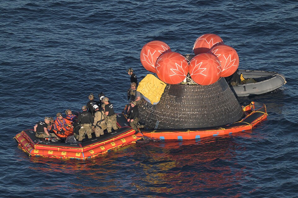 Artemis II crew after recovery